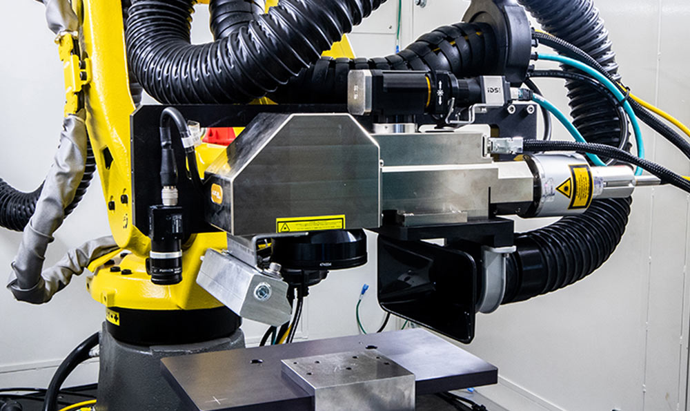 Inside of a custom laser system