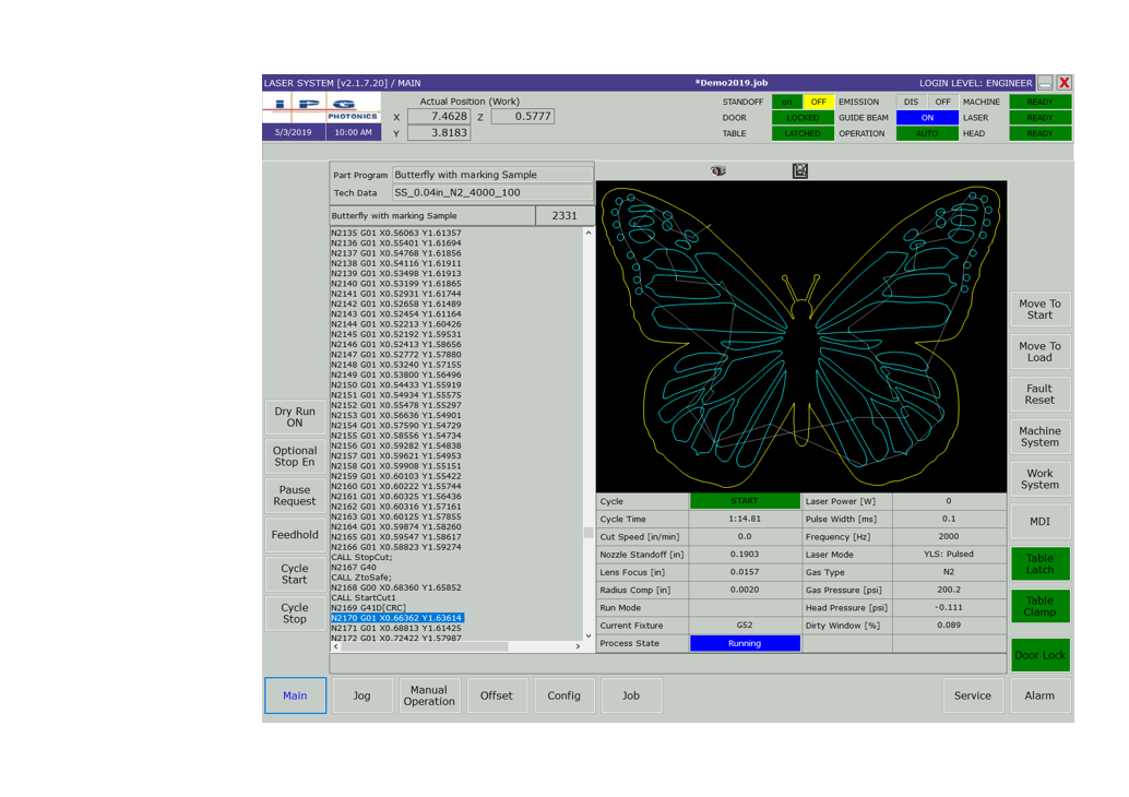 Software provides the user with a comprehensive, easy-to-use programming and operator interface.